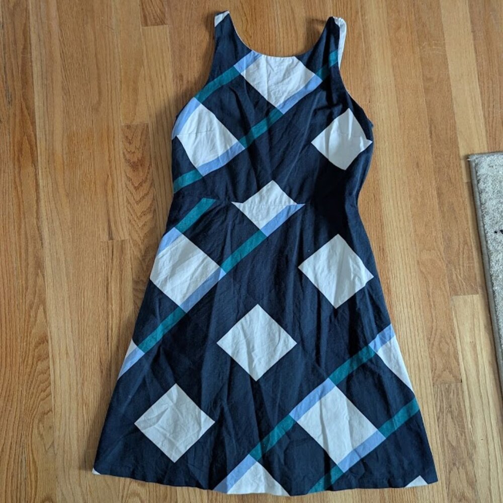 Ann Taylor Factory Geometric Sun Dress  Size 6